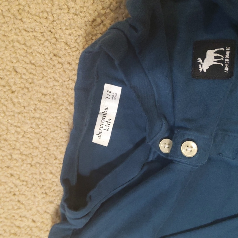 Abercrombie kids | Boy's Long Sleeve Henley T-Shirt Size 7/8 Washe… - Picture 2 of 5